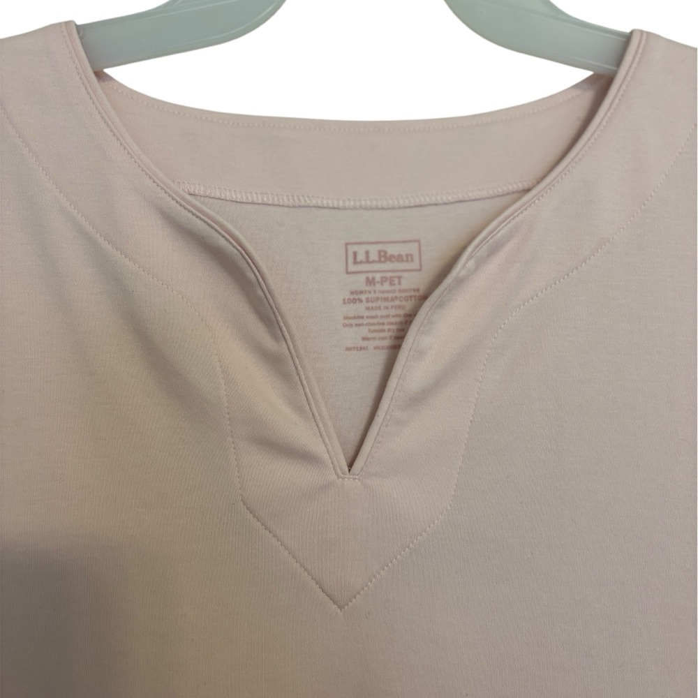 L.L Bean Tops Split-Neck Tunic 3/4 Sleeve - Picture 4 of 10
